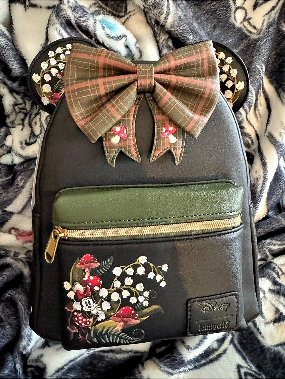 Loungefly Disney Minnie Mouse Mushroom Floral Mini Backpack